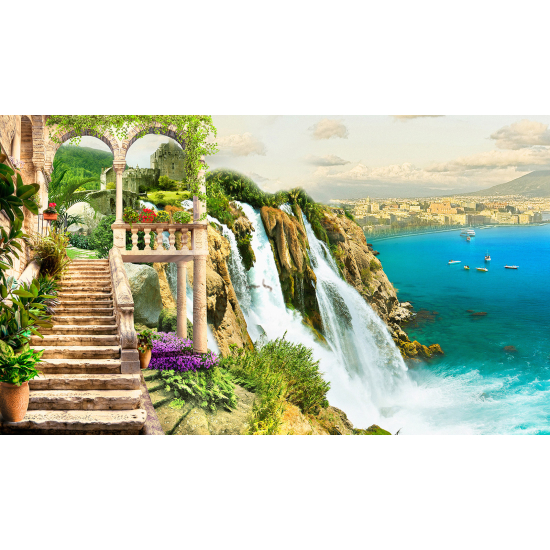 Papel pintado panorámico - Lago de Como