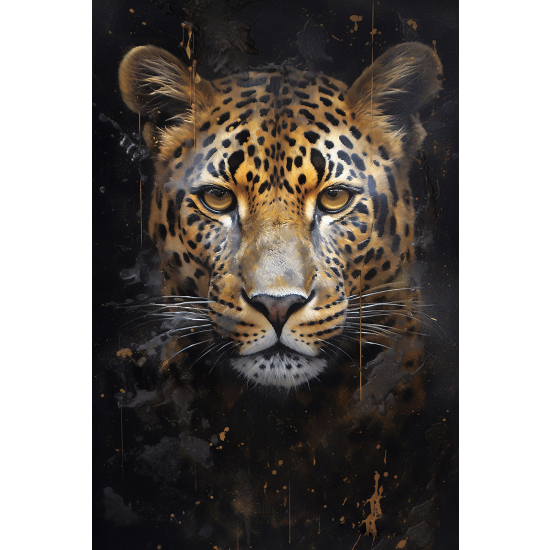 Papel pintado panorámico - Leopardo