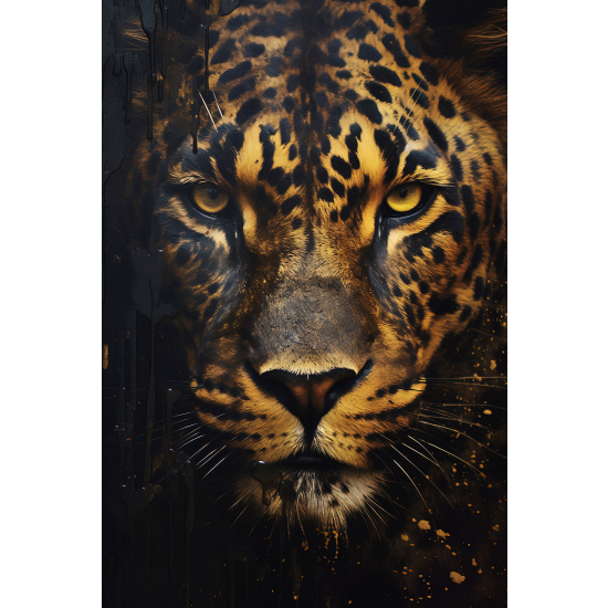 Papel pintado panorámico - Leopardo