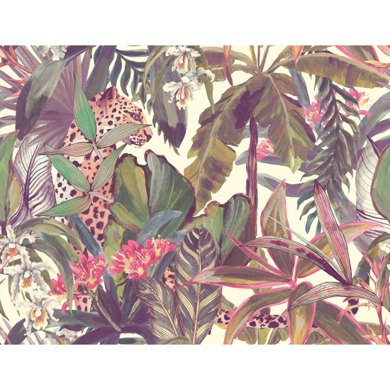 Papel pintado panorámico - Leopardo de la Jungla