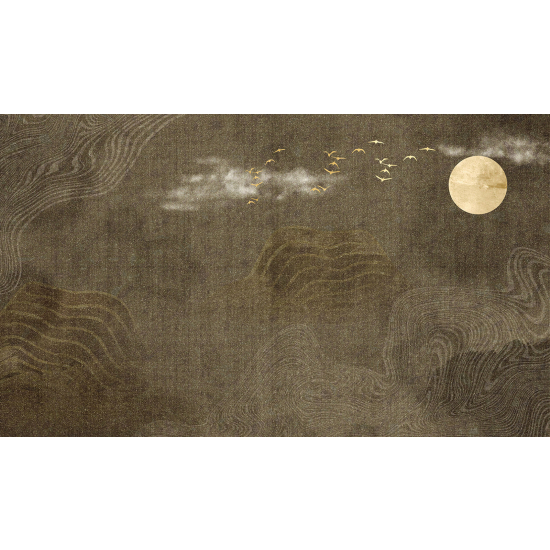 Papel pintado panorámico - Llanura Luna Boho