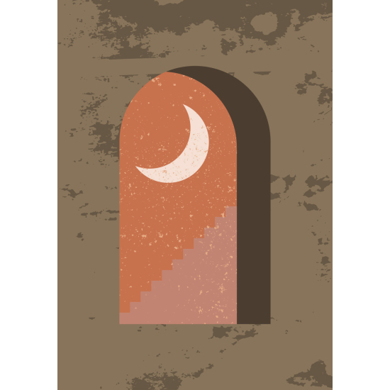 Papel pintado panorámico - Luna Boho