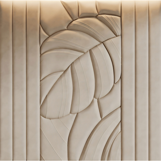 Papel pintado panorámico - Madera 3D
