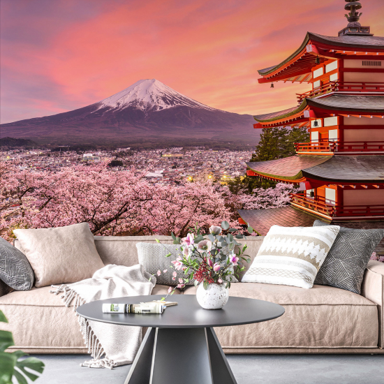 Papel pintado panorámico - Monte Fuji Japón