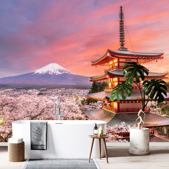 Papel pintado panorámico - Monte Fuji Japón