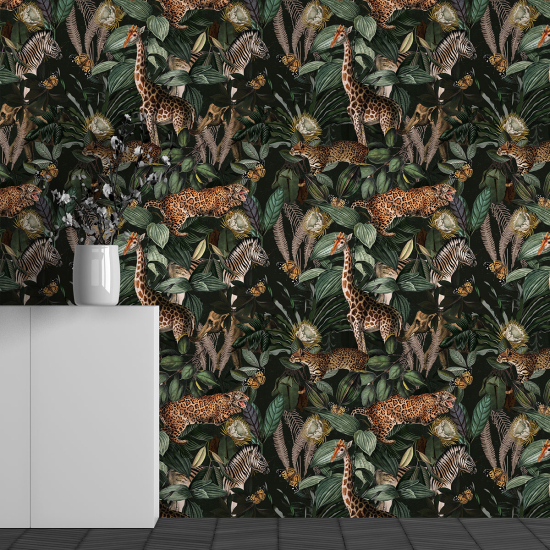 Papel pintado panorámico - Motivo Animales