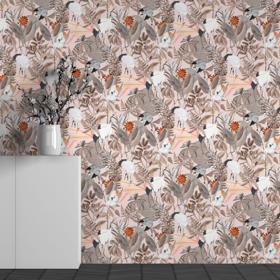 Papel pintado panorámico - Motivo Flores