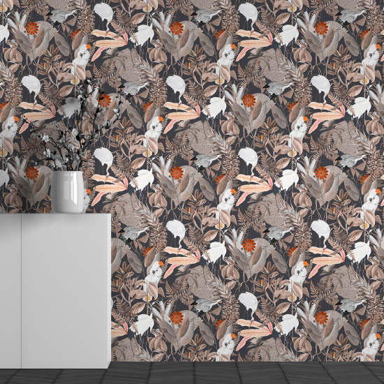 Papel pintado panorámico - Motivo Flores