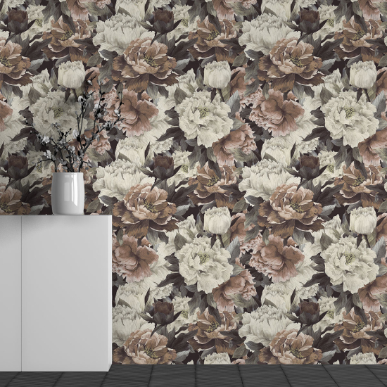 Papel pintado panorámico - Motivo Flores