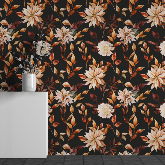 Papel pintado panorámico - Motivo Flores