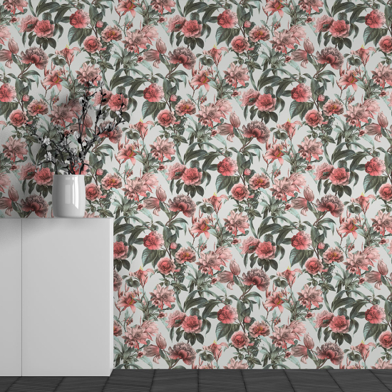 Papel pintado panorámico - Motivo Flores