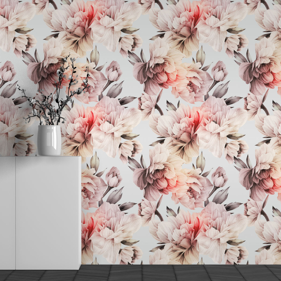 Papel pintado panorámico - Motivo Flores