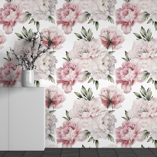Papel pintado panorámico - Motivo Flores