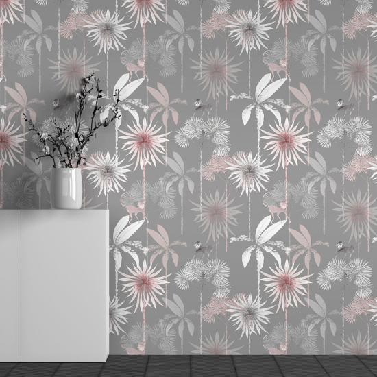 Papel pintado panorámico - Motivo Flores
