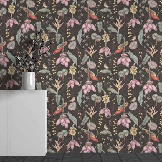 Papel pintado panorámico - Motivo Flores