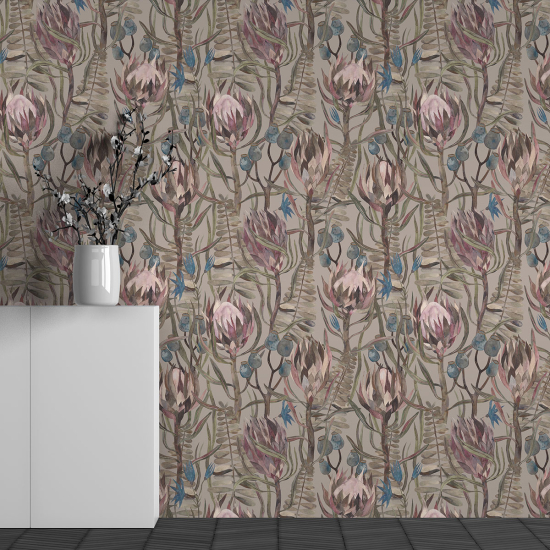 Papel pintado panorámico - Motivo Flores