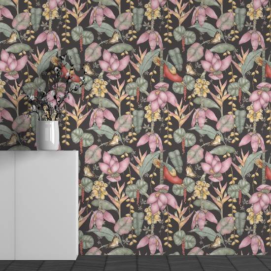 Papel pintado panorámico - Motivo Flores