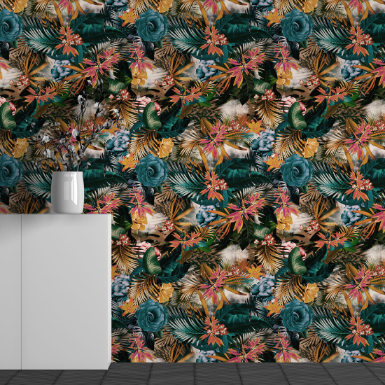 Papel pintado panorámico - Motivo Flores