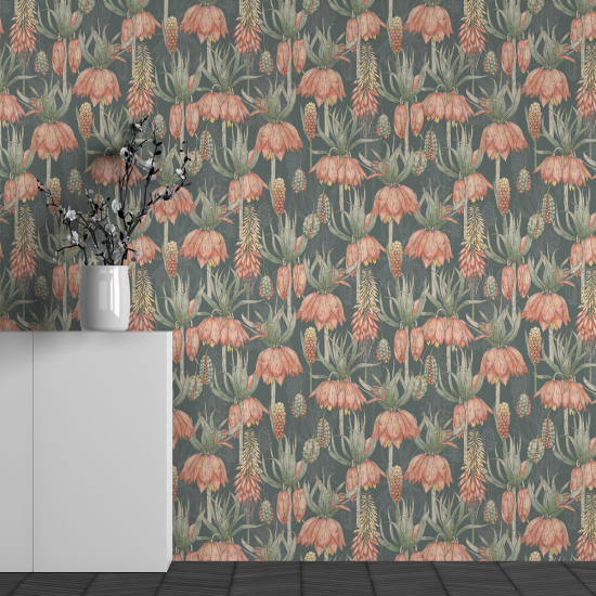 Papel pintado panorámico - Motivo Flores