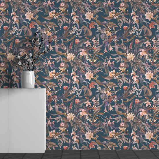 Papel pintado panorámico - Motivo Flores