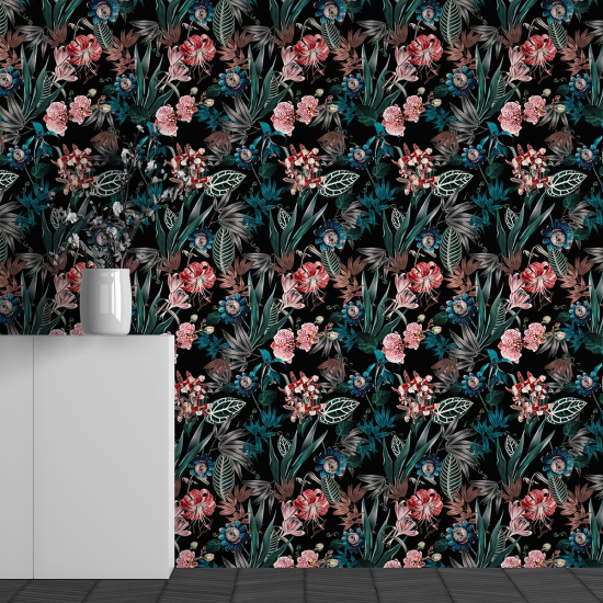 Papel pintado panorámico - Motivo Flores