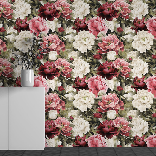 Papel pintado panorámico - Motivo Flores