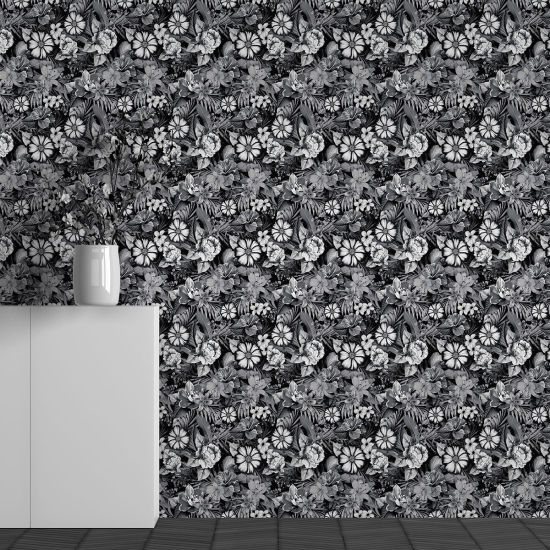 Papel pintado panorámico - Motivo Flores
