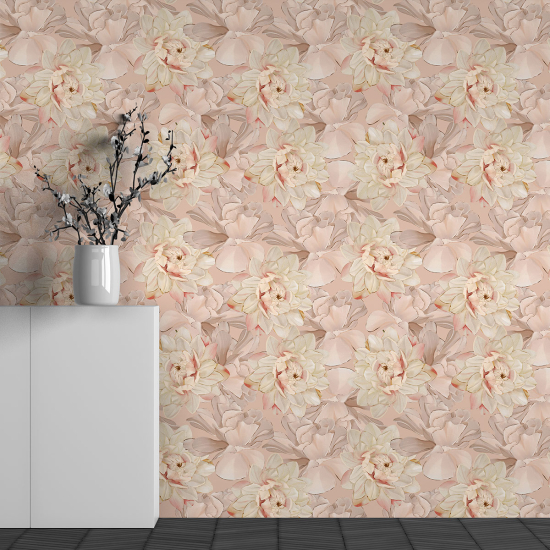Papel pintado panorámico - Motivo Flores