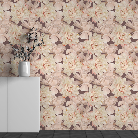 Papel pintado panorámico - Motivo Flores