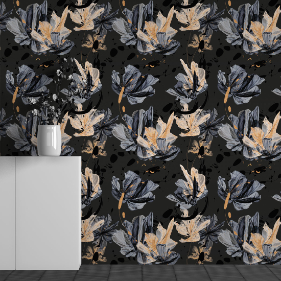 Papel pintado panorámico - Motivo Flores