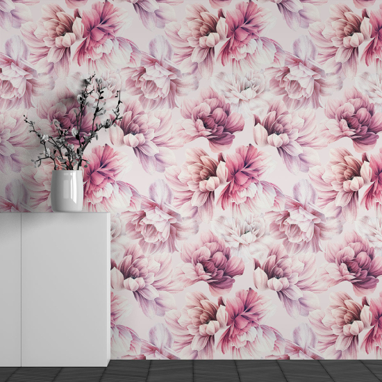 Papel pintado panorámico - Motivo Flores