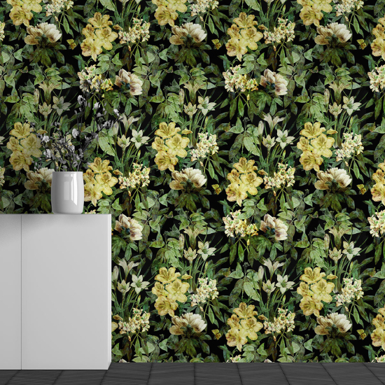 Papel pintado panorámico - Motivo Flores