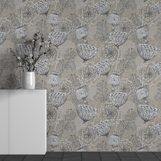 Papel pintado panorámico - Motivo Flores