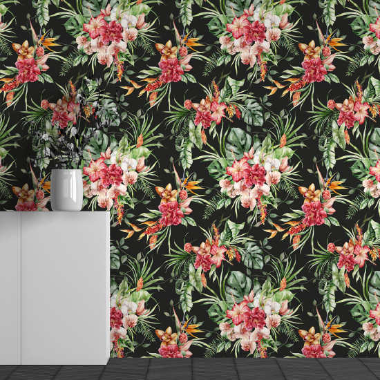 Papel pintado panorámico - Motivo Flores