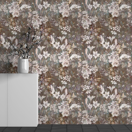 Papel pintado panorámico - Motivo Flores