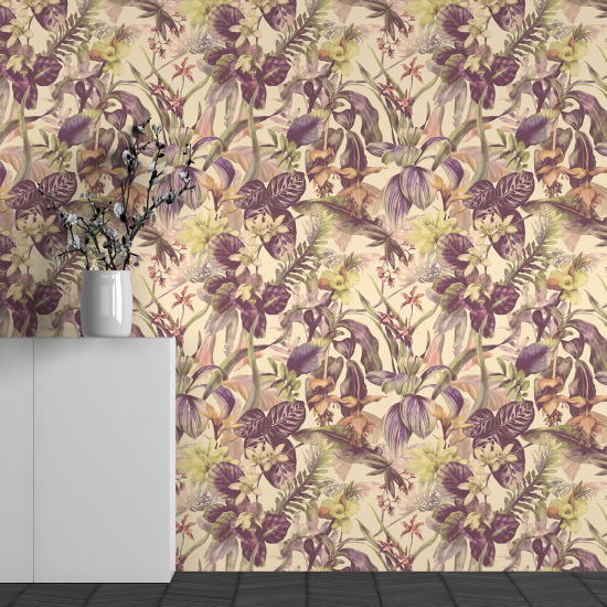 Papel pintado panorámico - Motivo Flores