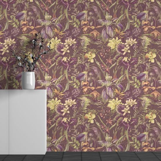 Papel pintado panorámico - Motivo Flores