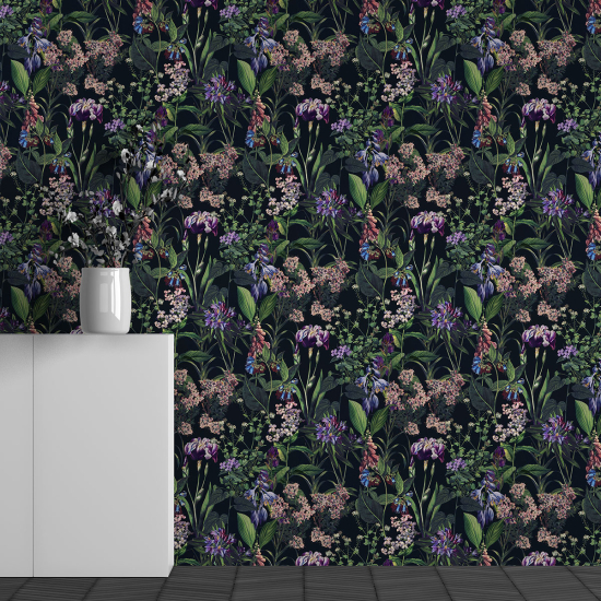 Papel pintado panorámico - Motivo Flores