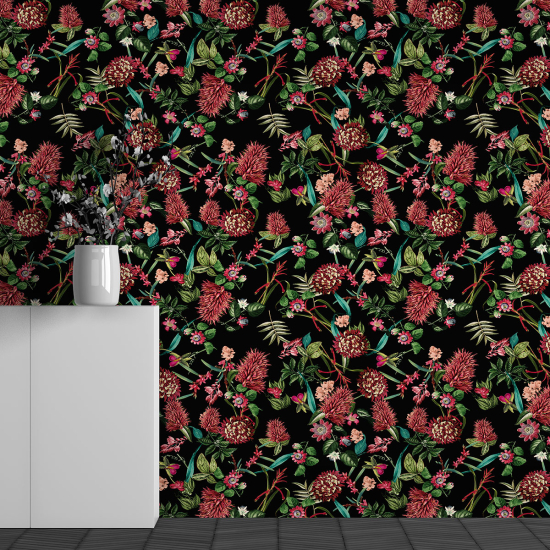 Papel pintado panorámico - Motivo Flores