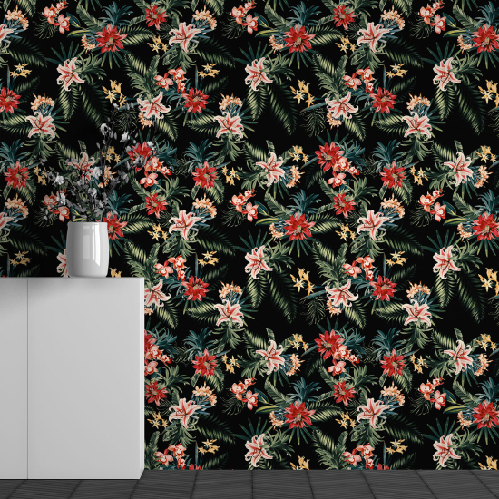Papel pintado panorámico - Motivo Flores