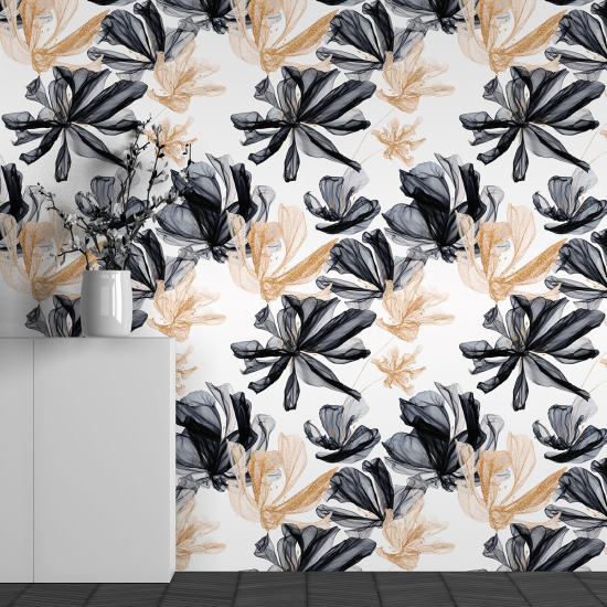 Papel pintado panorámico - Motivo Flores