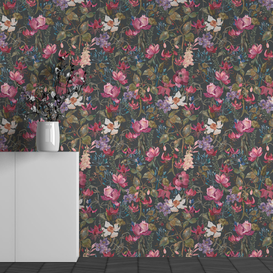 Papel pintado panorámico - Motivo Flores