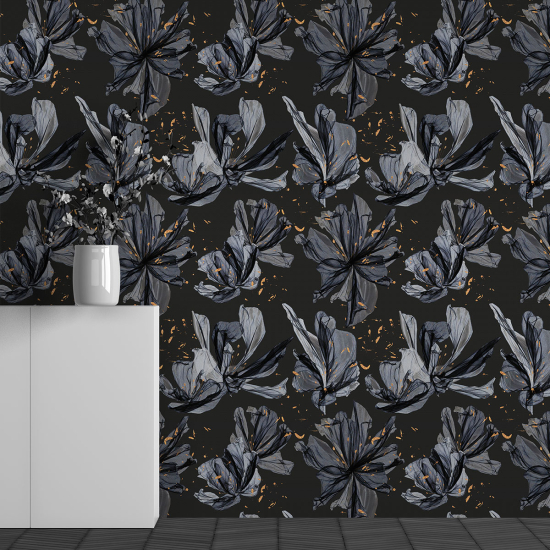 Papel pintado panorámico - Motivo Flores
