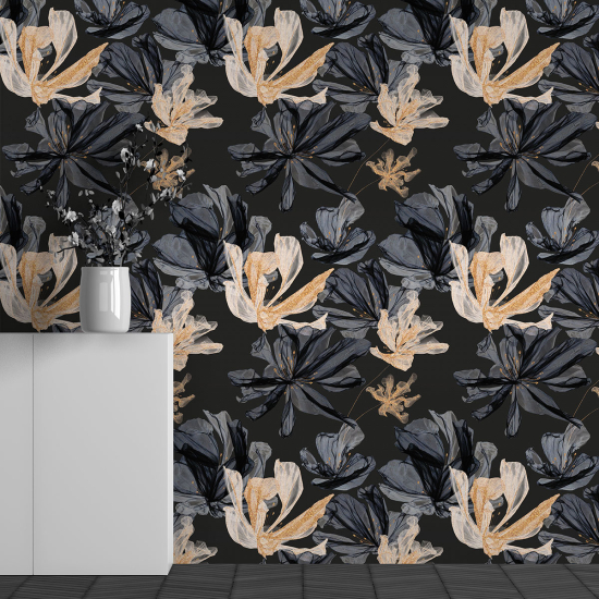 Papel pintado panorámico - Motivo Flores