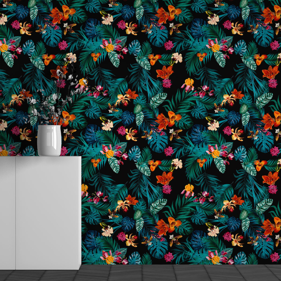 Papel pintado panorámico - Motivo Flores