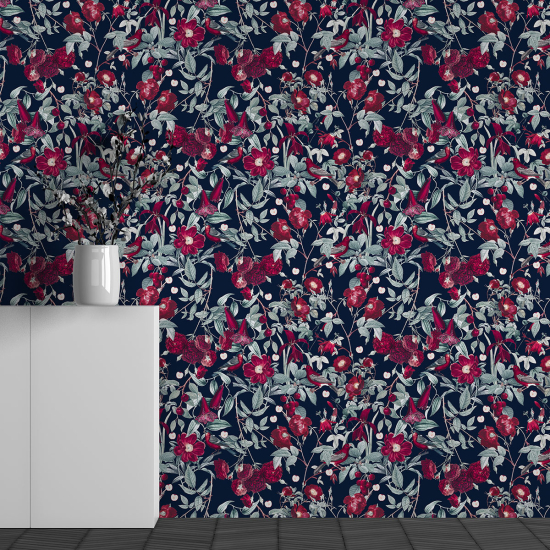 Papel pintado panorámico - Motivo Flores