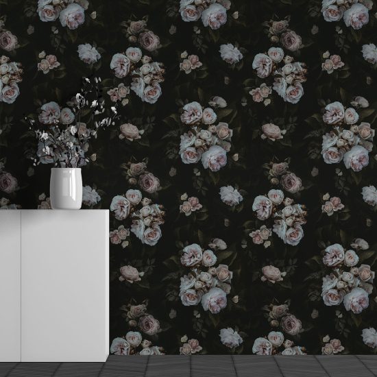 Papel pintado panorámico - Motivo Flores
