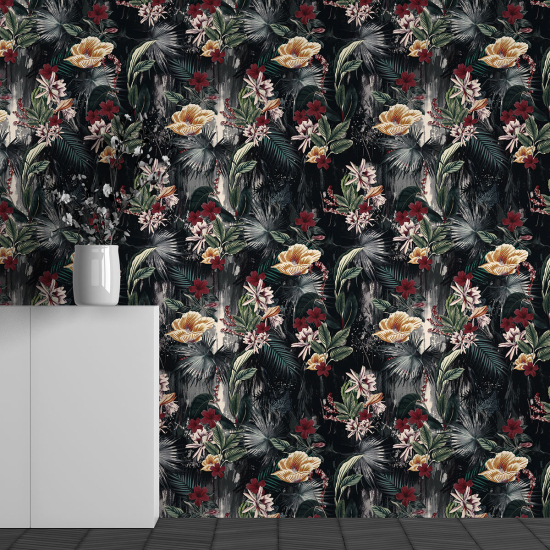 Papel pintado panorámico - Motivo Flores