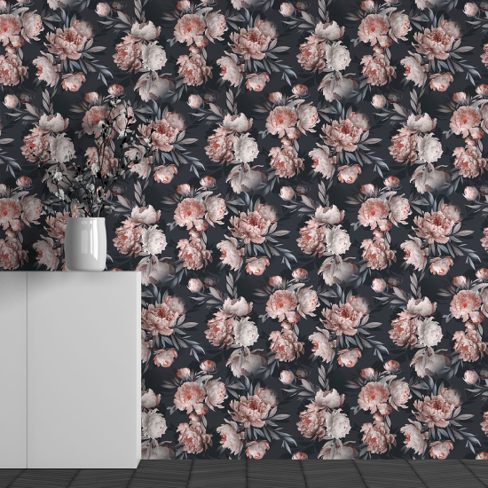 Papel pintado panorámico - Motivo Flores
