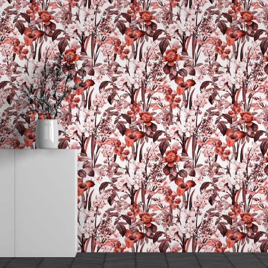 Papel pintado panorámico - Motivo Flores